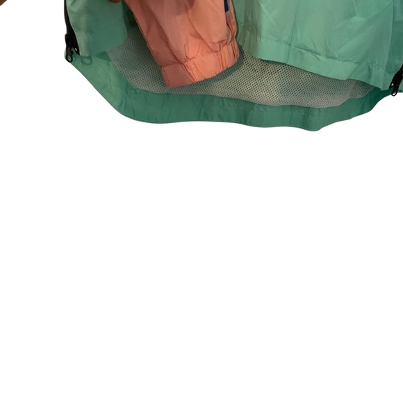 NEW Copper Rivet Denim Factory Half Zip Hooded Multicolored Windbreaker, Large - Picture 9 of 10